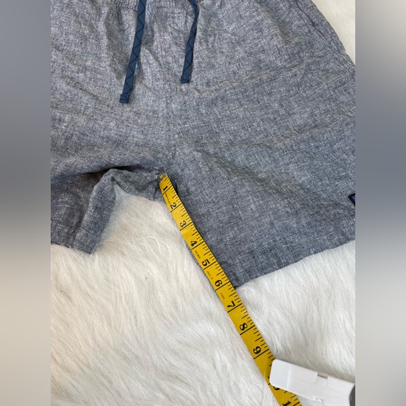 Patagonia Baggies Naturals Hemp and Cotton Chambray  Blue Shorts Large - Picture 9 of 9